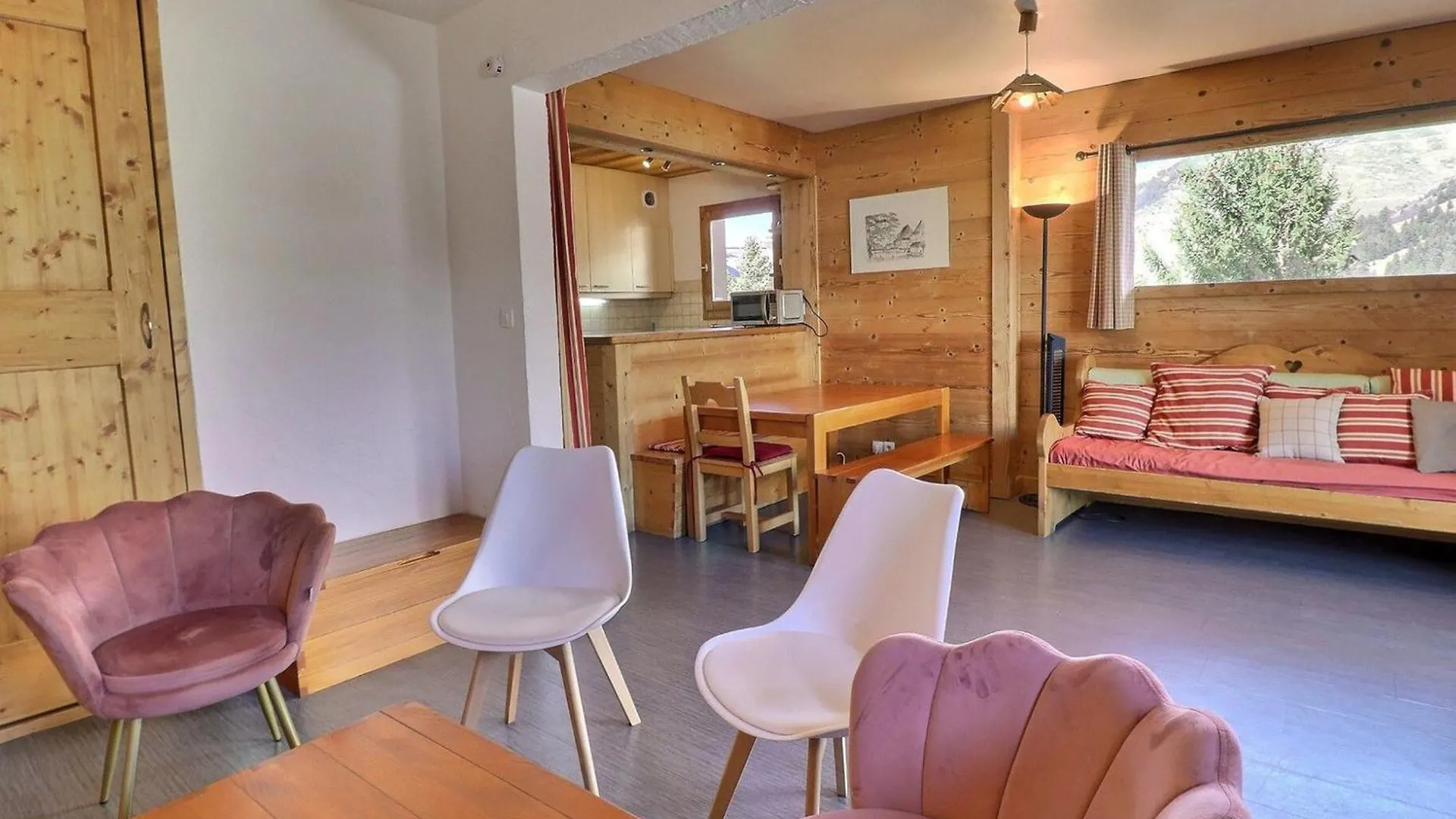 Charmant 3 Pieces, Pieds Des Pistes, 7 Pers, Label Meribel, Wi-Fi, Balcon Oriente Sud-Est - Fr-1-182-49 Apartment Meribel